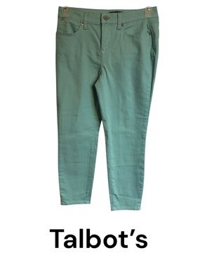 Talbots  Aqua Crop Jegging Jeans    SIZE: 6 PETITE    #10